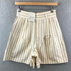 New Vintage 80s Magnet High Rise Striped‎ short size 13